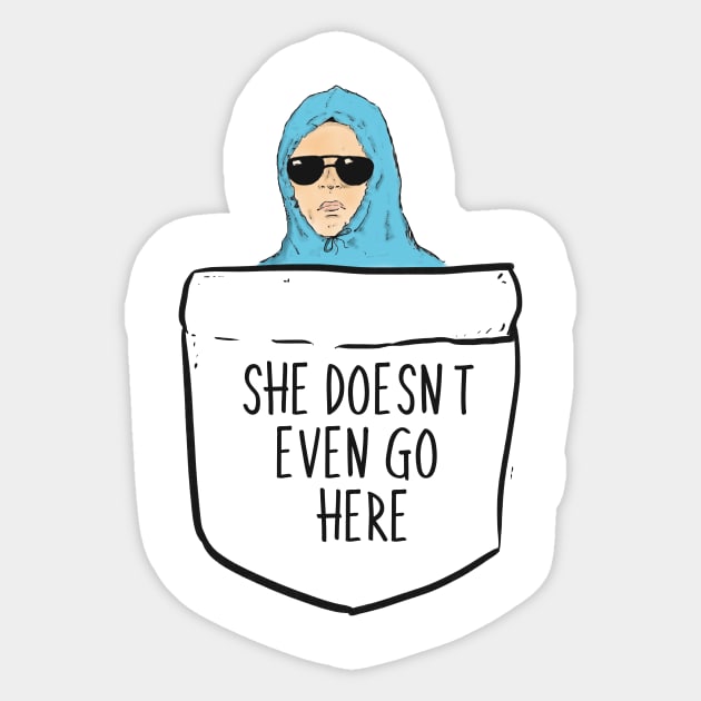 She Doesn't Even Go Here! Sticker by ShortBrushCreations95